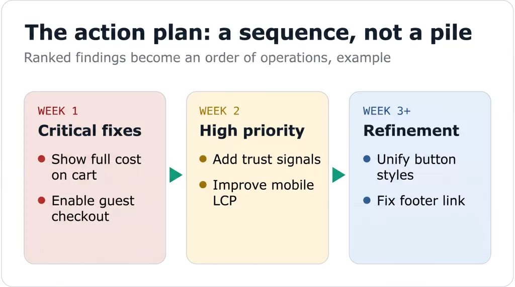action plan sequence